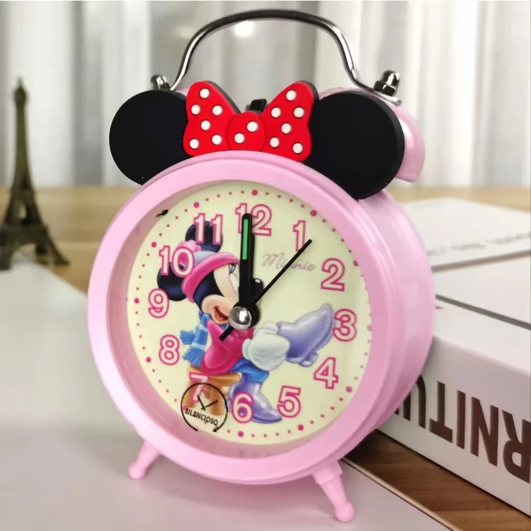 Cute creative cartoon student bedroom bedside night light alarm clock