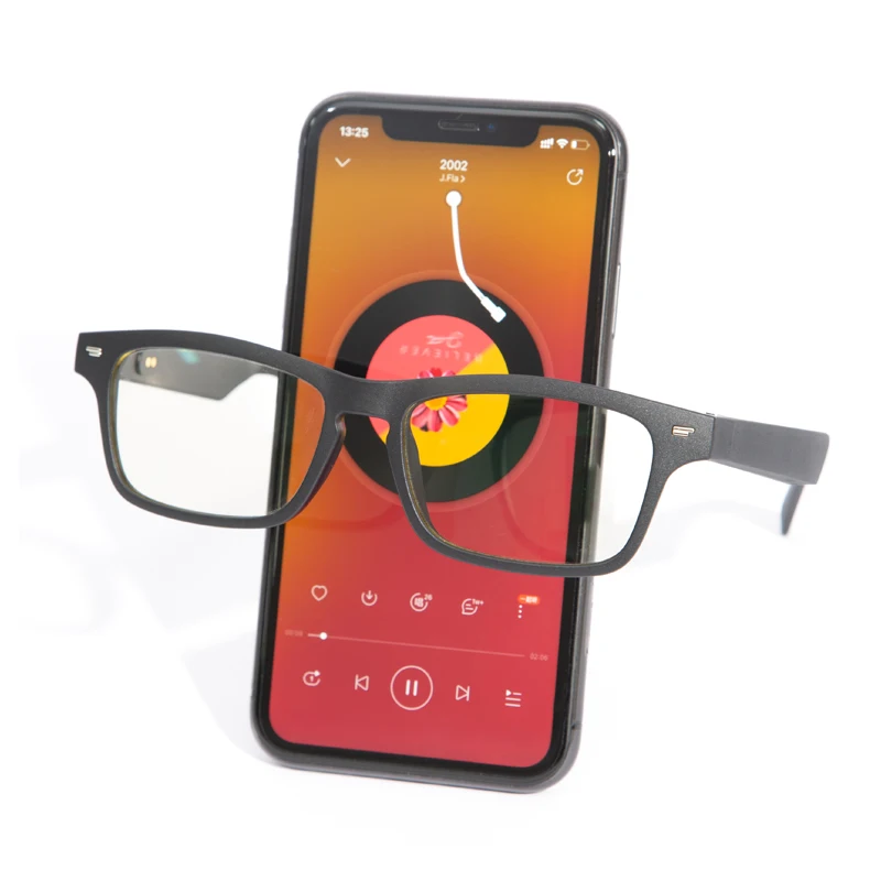 Waterproof MP3 Music Player Audio Sunglasses with Ear Phone Open Ear Headphones Headset Photochromic Glasses for Outdoor