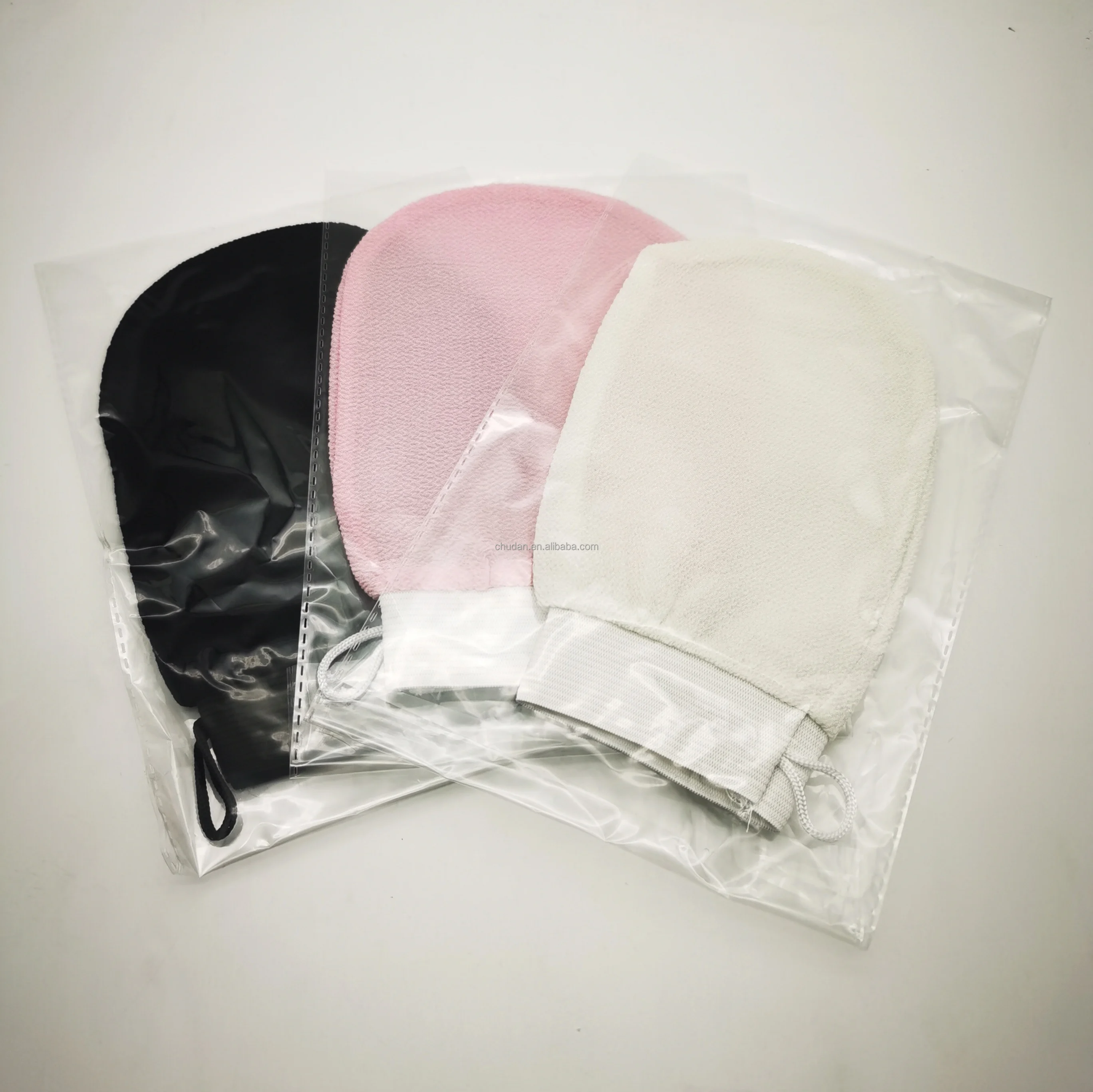 Customization Exfoliating Glove Magic Mitts shower bath glove Dead Skin Exfoliating bath body gloves viscose Bath Scrubber