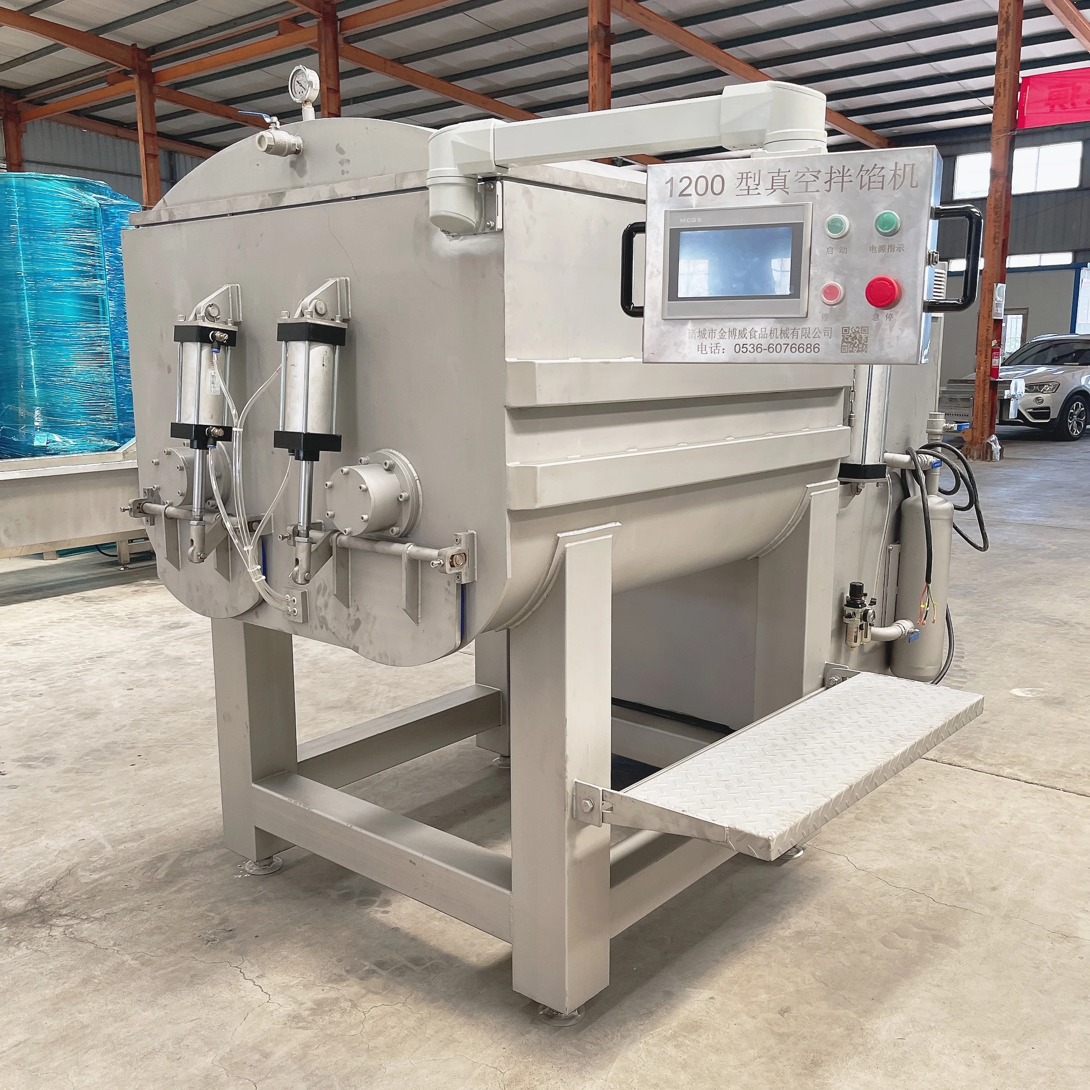 1200L Fully Automatic Vacuum Meat Mixer for Sausage Production and Meat Blending