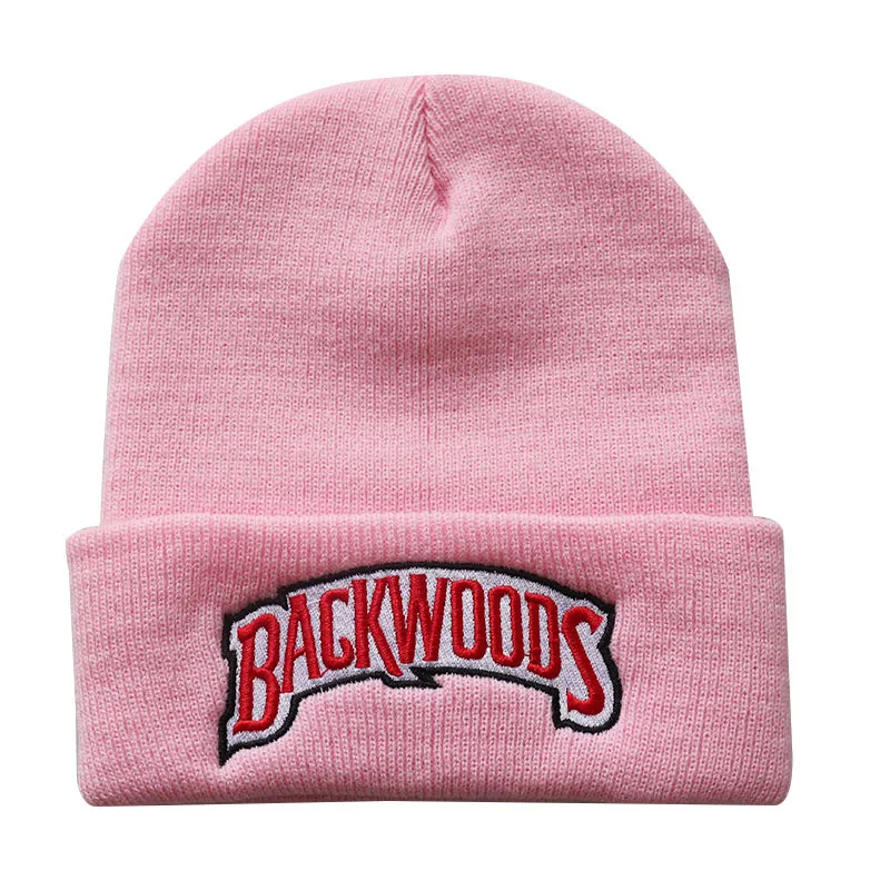 BACKWOODS Knitted Hat Winter Beanie Hat Custom LOGO New Arrive Unisex Boy Man Women  Adults Character Cotton Yarn Embroidered