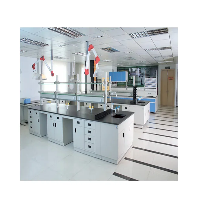 Lab central island bench for chemistry all steel lab bench for lab bench price