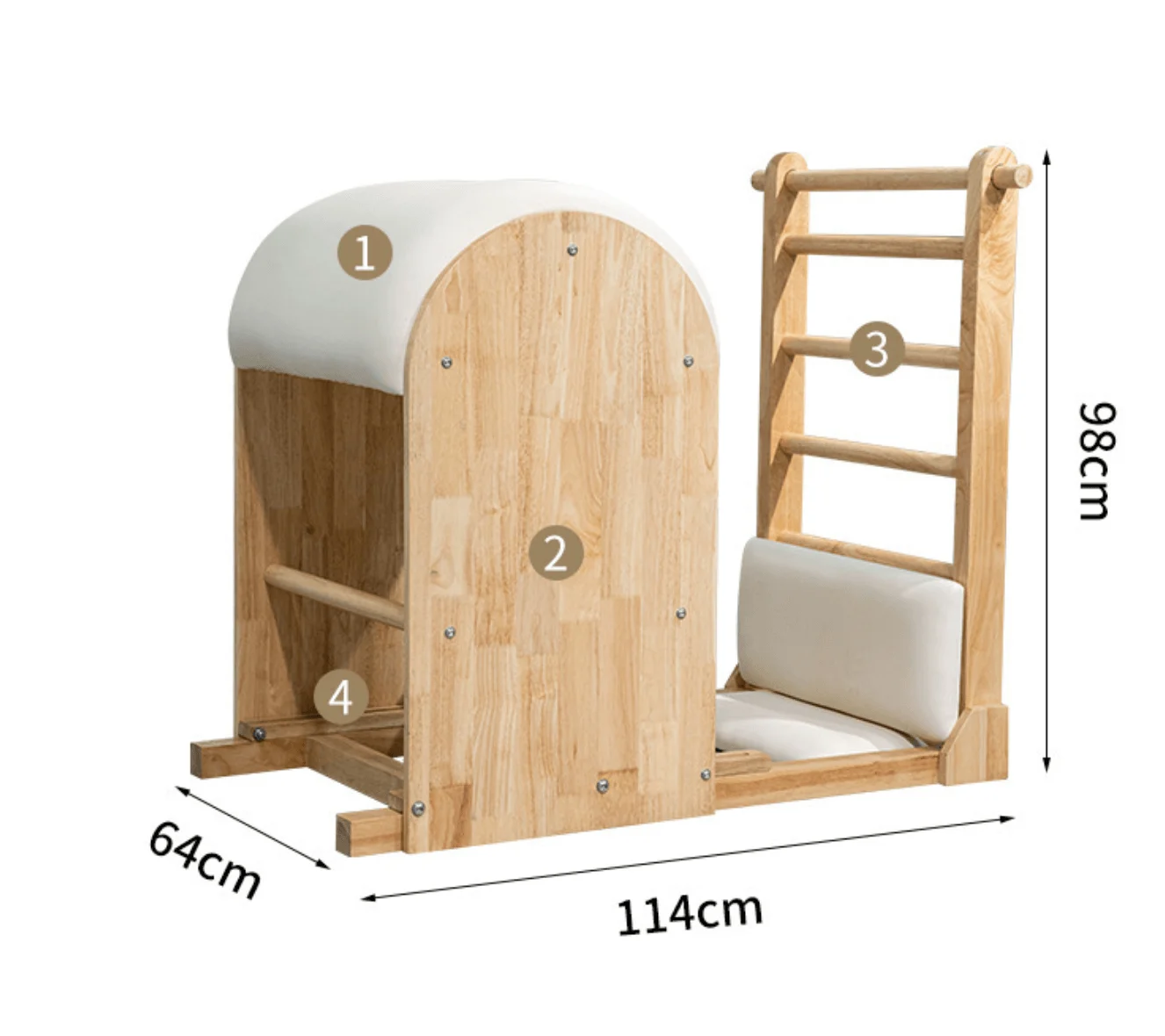 2021 Gym fitness center home balancing trending pilates equipment wooden bucket ladder barrel chair