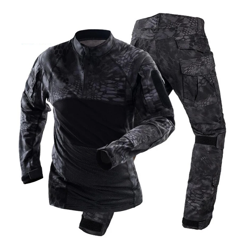 OEM Men Long Sleeve Knitted Shirt Uniform Frog Tactical Suit Custom Hot Sale Tactical Combat Uniforms Frog Suit Stylish Tactical