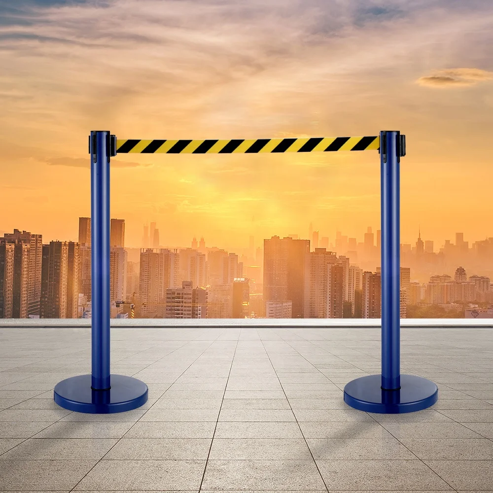 queue stand retractable barrier tape hotel stanchion