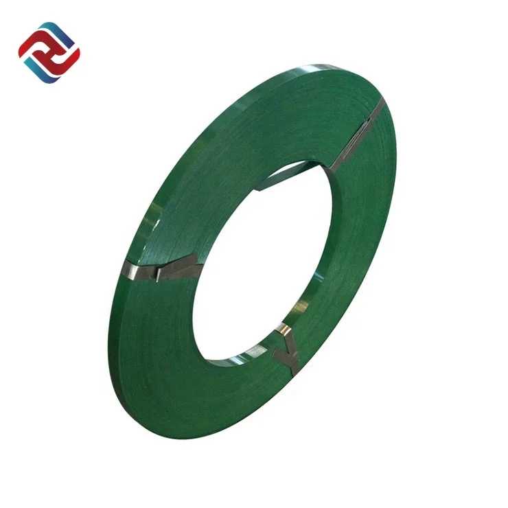 Fashion Promotional Green Painted Steel Strap Metal Pallet Strapping Banding Steel Strap 16mm&19mm