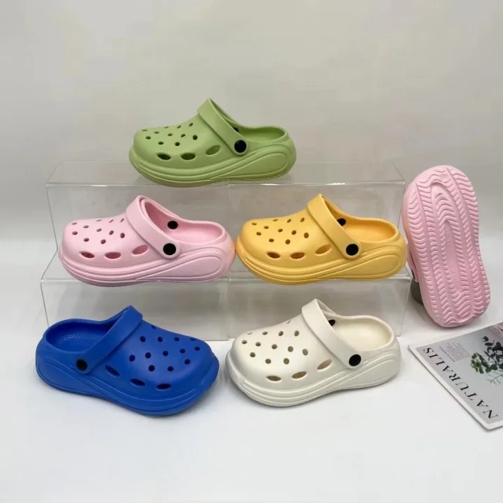 Olicom Children Summer Clogs Soft Customized Baby Holey Sandalias Kids Sandals Shoes EVA Garden Clogs Kids Clogs