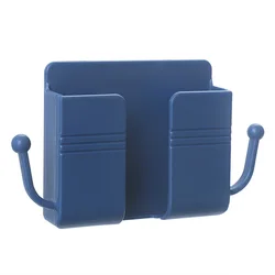 NEW Wall Mounted Organizer Storage Box Remote Control Mounted Mobile Phone Plug Wall Holder Charging Multifunction Holder Stand