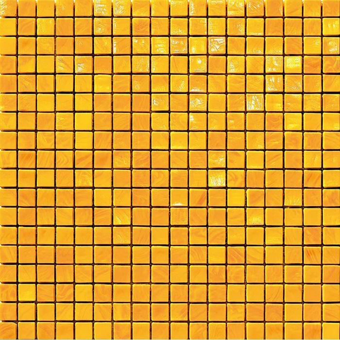 Factory Fashionable Opaque Orange Stained Recycling Glass Mosaics Tiles