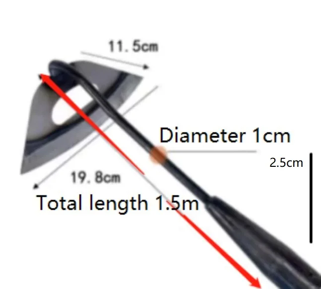 With plastic Handle Vegetable Weeds Backyard 1.55m Long Garden Tool Garden farm Action triangle Hoe