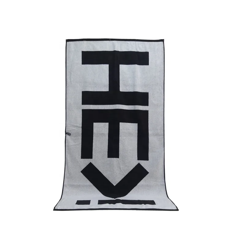 100% cotton printed beach towels velour custom design reactive   logo jacquard  beach towel