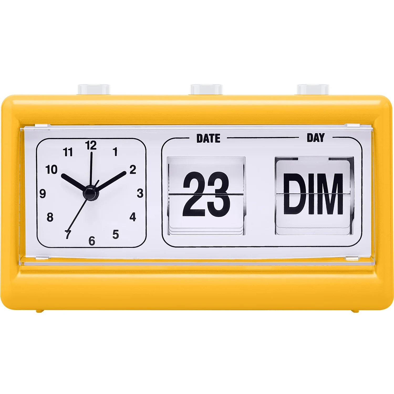 Wholesale OEM Table Automatic Page Turning desk & table clocks  with Week Date Flip Clock Calendar Analog Alarm Clock