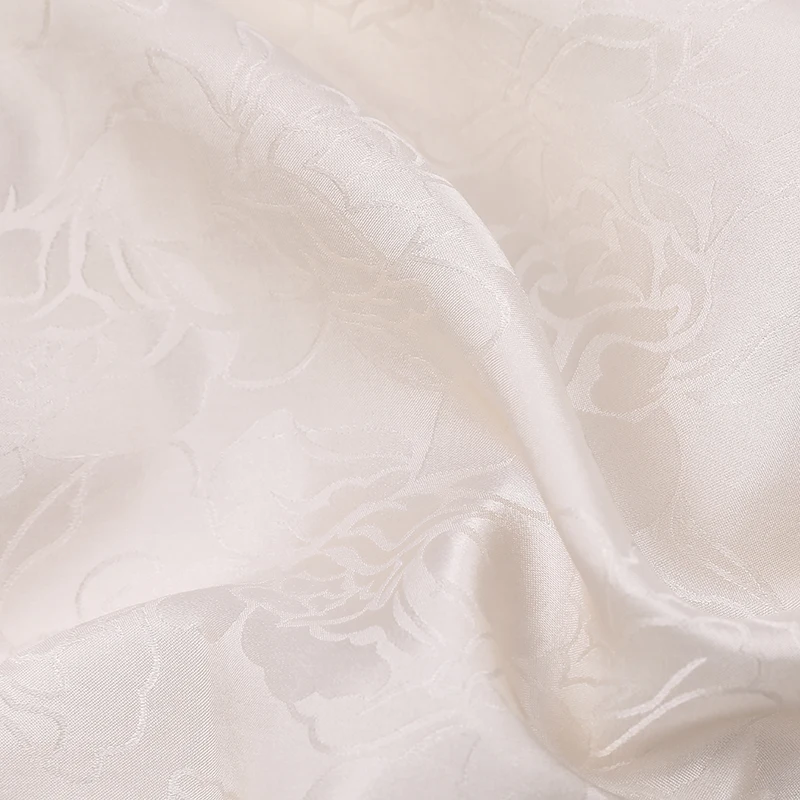 Chinese silk floral glossy 100% silk dyeable brocade satin for cheongsam dresses