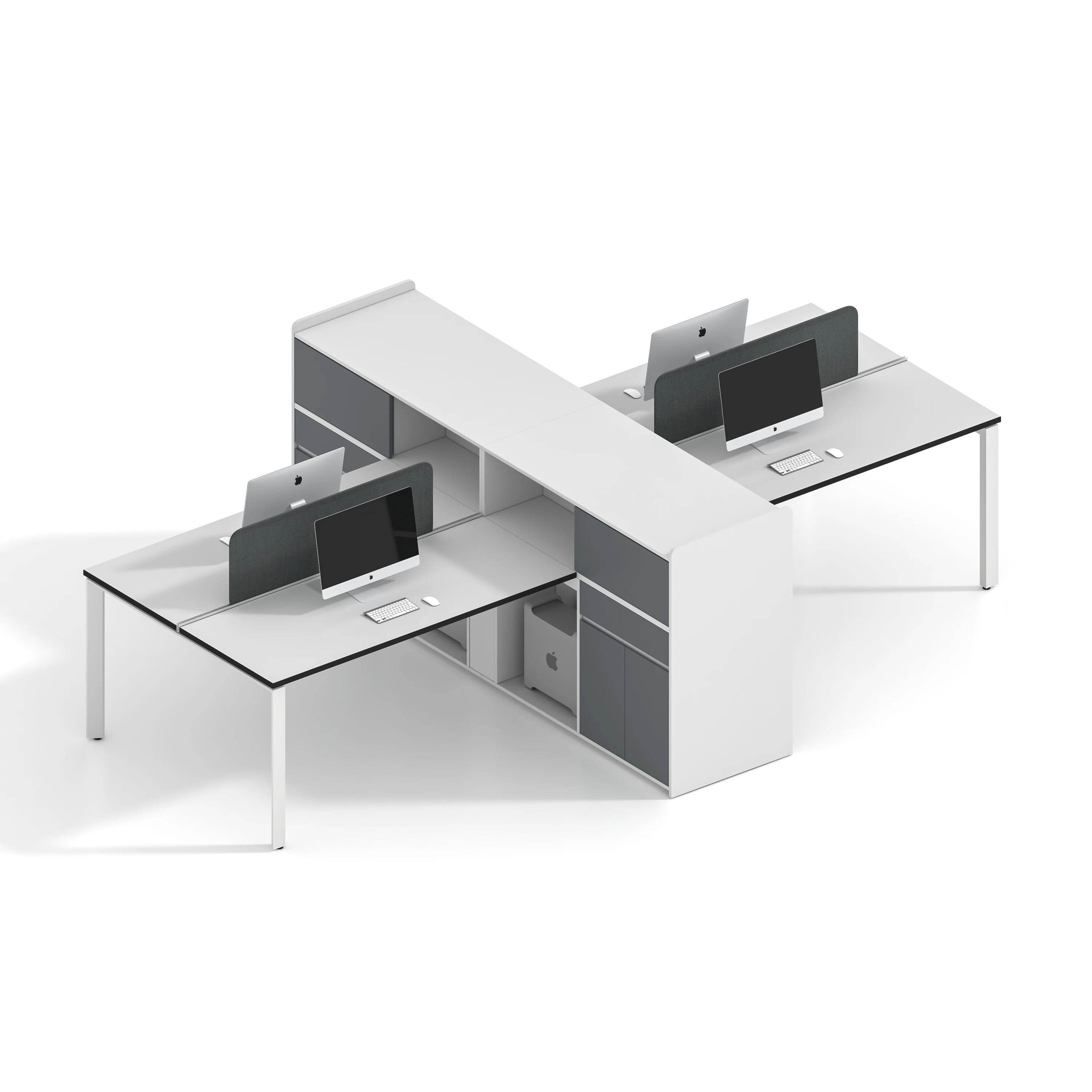 Modern Furniture 6 Person Office Work Station Partition Desk Furniture Modular Office Cubicle Workstation desk