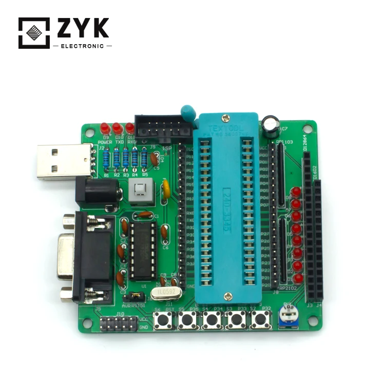 Набор для самостоятельного обучения, детали 51/AVR микроконтроллер, макетная плата, обучающая плата для взрослых и детей