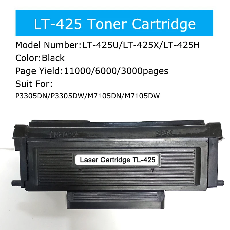 TL-425U/TL-425X/TL-425H Toner Cartridge Compatible For Pantum P3305DN/P3305DW/M7105DN/M7105DW