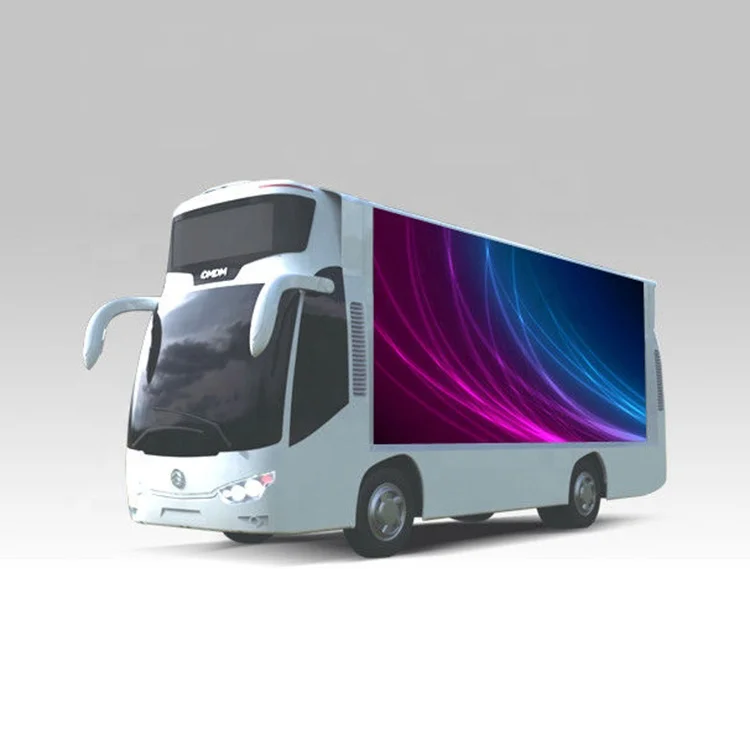Outdoor Full Color video advertising P4mm Outdoor Truck Bus Car LED Screen Easy Installation LED display mobile truck