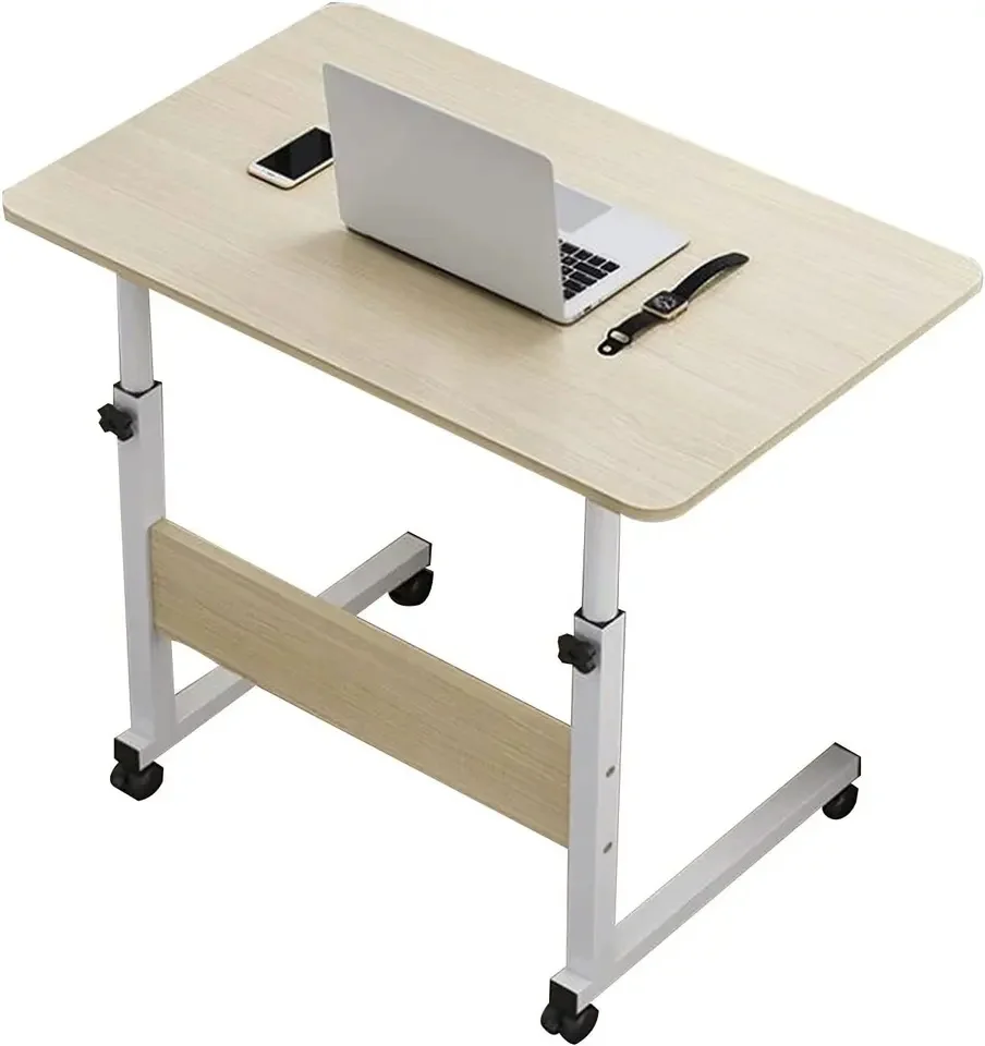 Cheap And Fine Height Adjust Lifting Desk For Kids Study Stable  Computer Bed Side Table Movable Desk