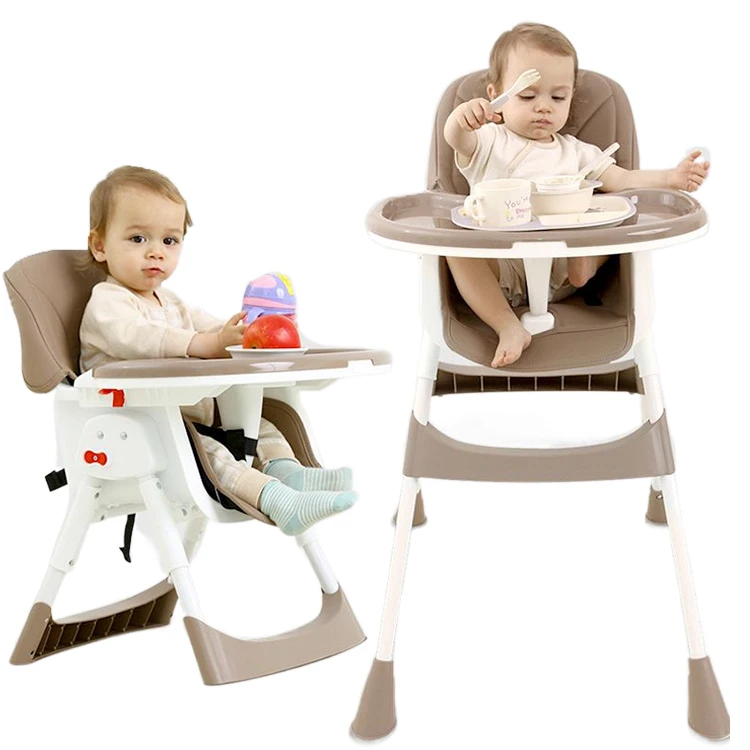 EN14988 approved baby feeding chair folding and height adjustable baby high chair with footrest