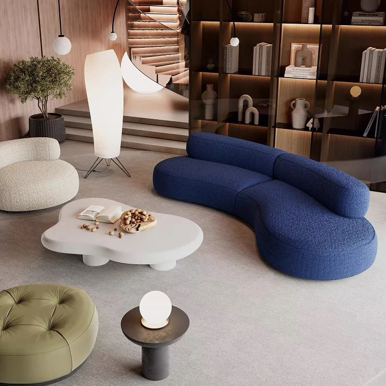 wohnzimmer furniture sofa set curve minimalist designed vacuum pack compression living room sofas
