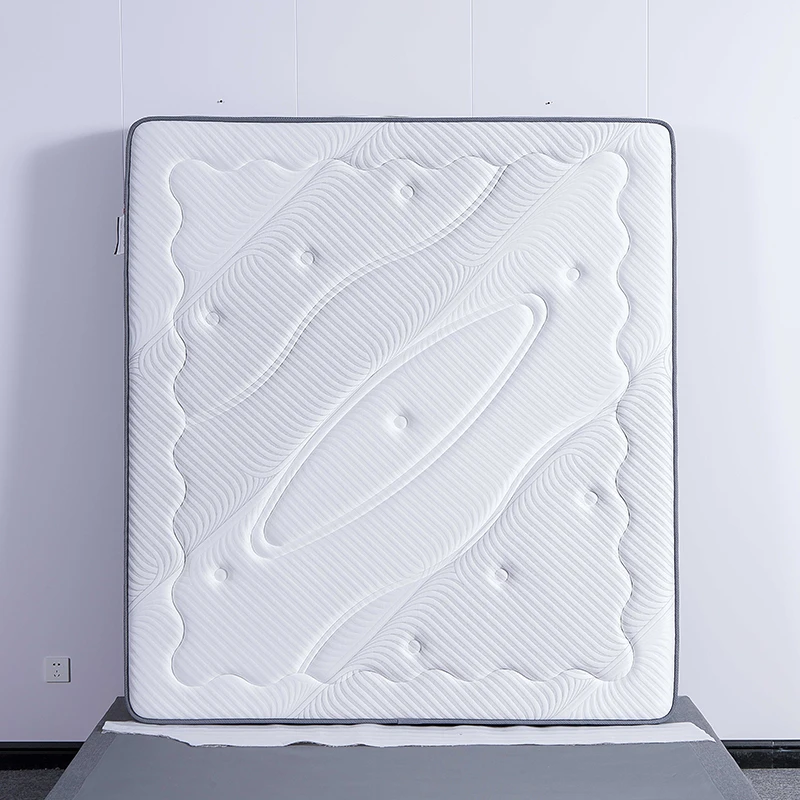Hot Selling Ice Silk Knitted Fabric Queen Size Gel Memory Foam 5*6 7 zone Pocket Spring Mattress