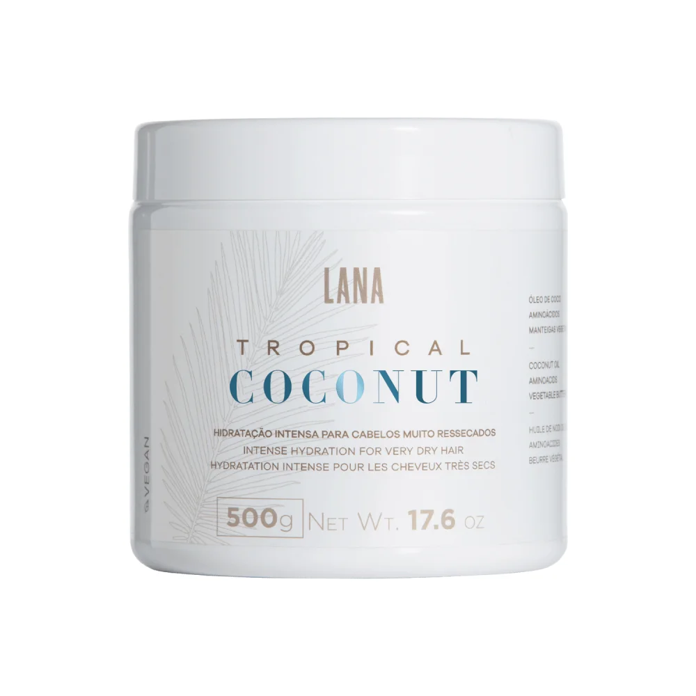 Tropical Coconut Progressiva 1L + Hydration Cream 500g + Shampoo Powder 200 Vegan Tropical Coconut Progressive