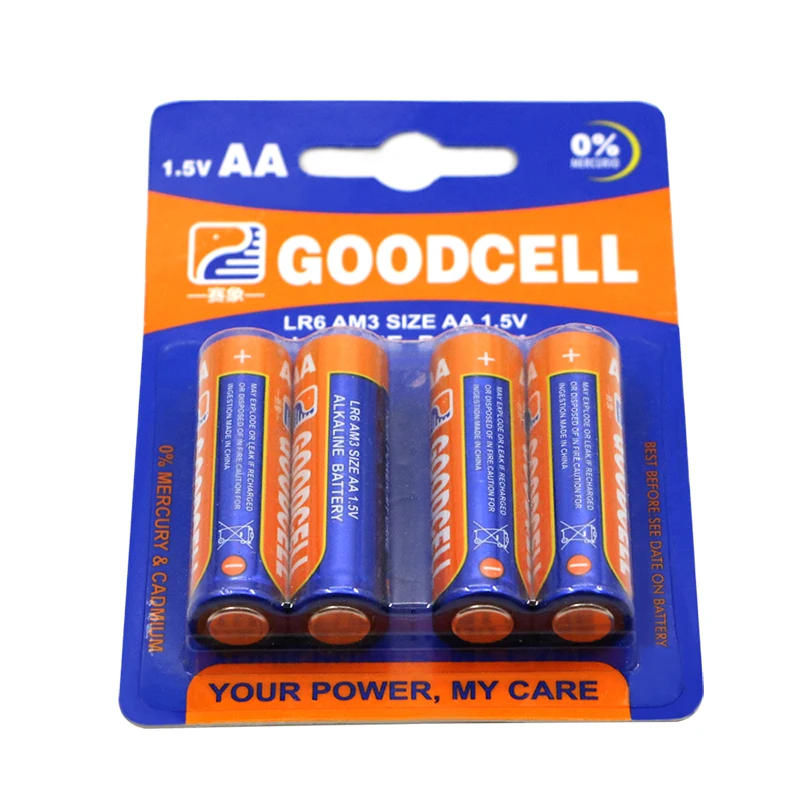 
GOODCELL AA Batteries Double A Alkaline Batteries 1.5V High Performance pila alcalina aa 
