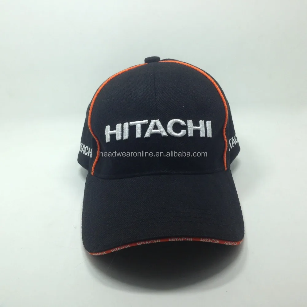 Custom baseball cap with logo embroidery