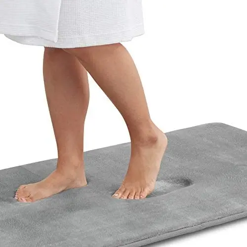 Free Sample Tub and Shower Memory Foam Bath Mat  with Soft Velvet Top Layer And Cushioning Memory Foam with PVC Dot Bottom