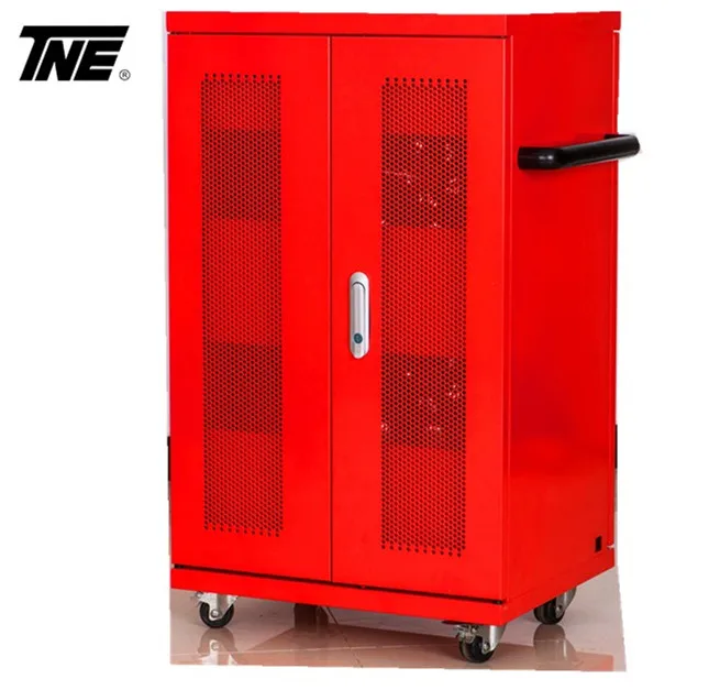 Tablet Mobile Multi USB Smart Charging Cart Sync Trolley Charing Cabinet For Office School and Hospital
