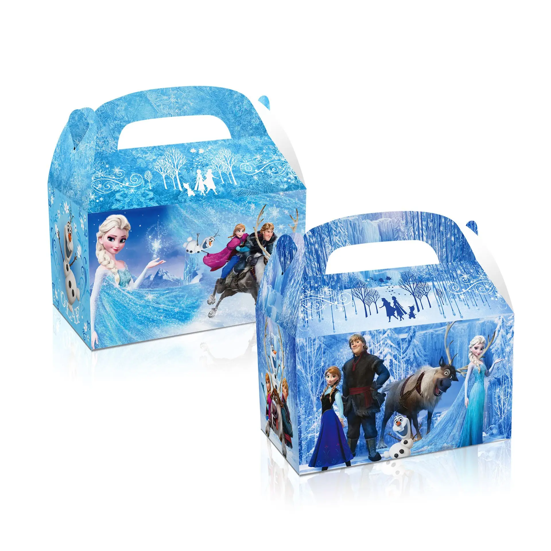 Frozen Princess Anna Elsa  Theme party Gift Candy Cookie box Olaf Party Favor cake box