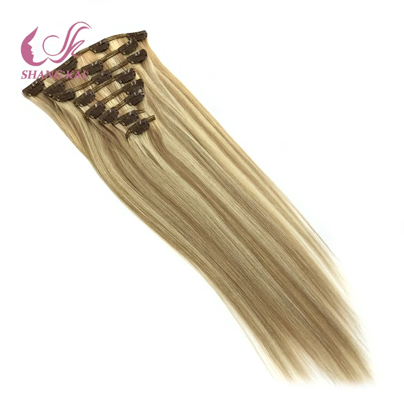 Most Popular Style clips in extensions human hair highlight color hair clip in extensions with hair clips