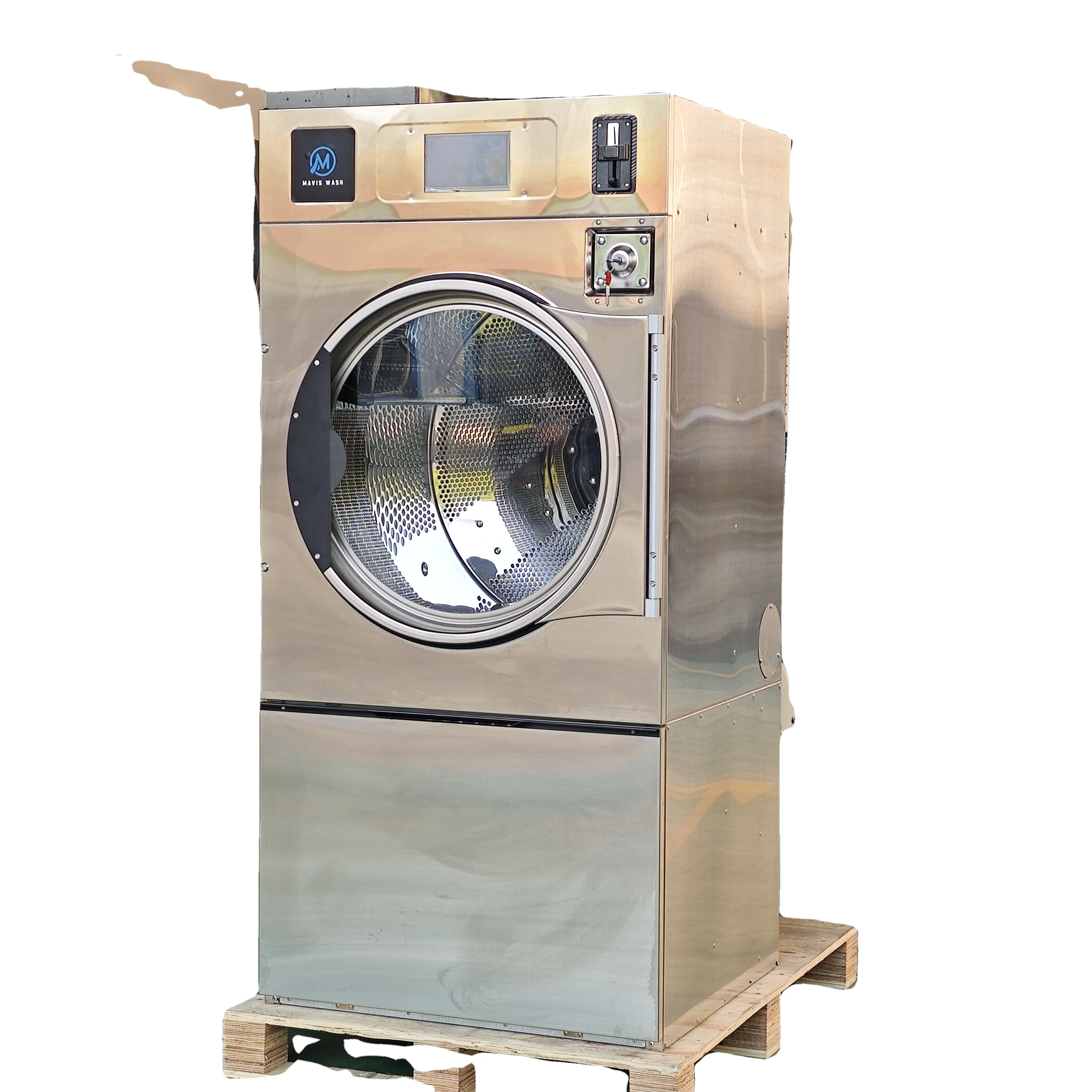 Mavis Wash 16kg 22kg 27kg 33kg Fully Automatic coin operated Commercial Laundry Machine  Dryer for Clothes Laundromat