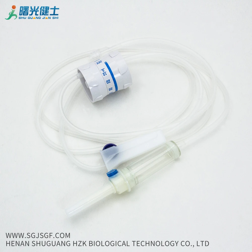 Infusion Set With Needle Y Injection Port With Precise Regulator  Flow