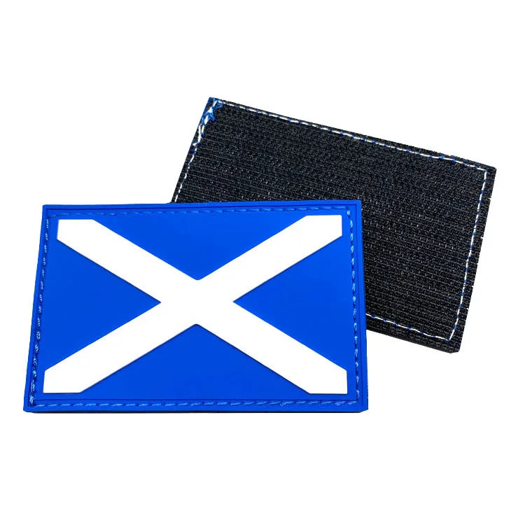 Custom Design Tactical Logo PVC Patch Embossed Rubber Badge Military Clothing Patch