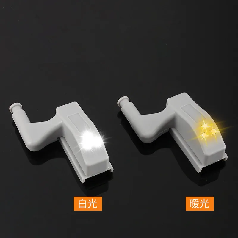 Battery operated led cabinet door hinge Furniture Push To Open Battery Powered Dimmable Kitchen Under Cabinet Led Hinge Light
