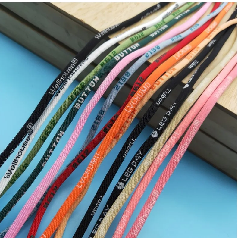 Manufacturers wholesale direct supply of color nylon rope jacquard core round rope bag rope