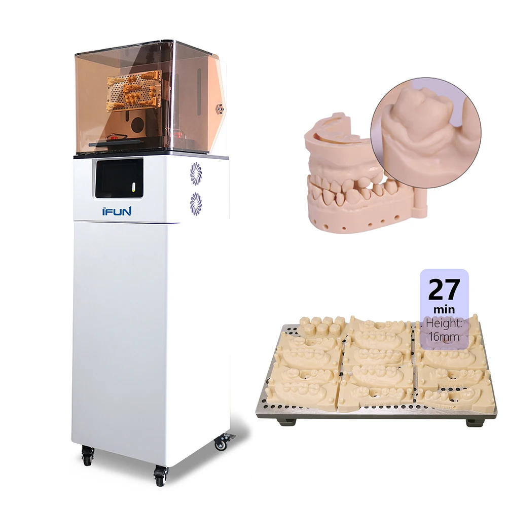 IFUN Brand Dental Equipment 3D Dental Model Printer is Biocompatible, Safe and Harmless, and Has a Fast Printing Speed