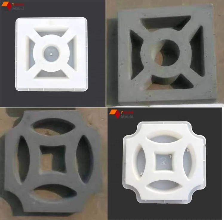 Concrete Block  mold Plastic Mold For Garden Wall Decoration  Breeze block mold
