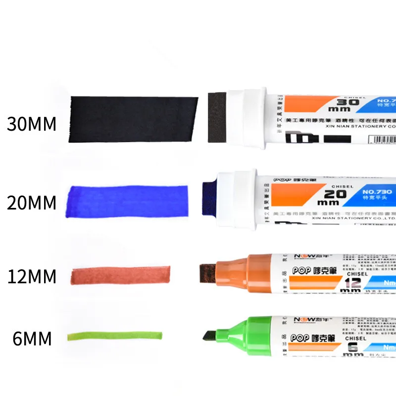 POP Marker 30MM Oily Marker for Office Advertising  Inkable Poster Pen Office Advertising Student Supplies