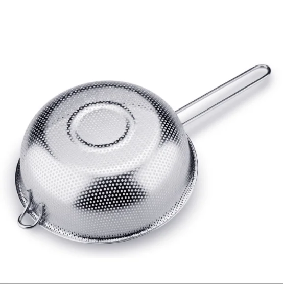 
XINCHU Strainer Stainless steel Washing Rice Vegetables Fruit Double Drain colander basket with Hands 