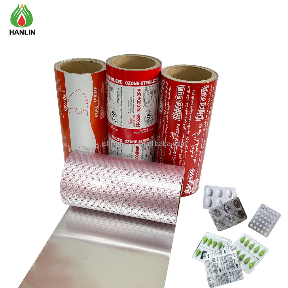 Low price hot selling drug packaging blister aluminum foil for capsule blister packaging