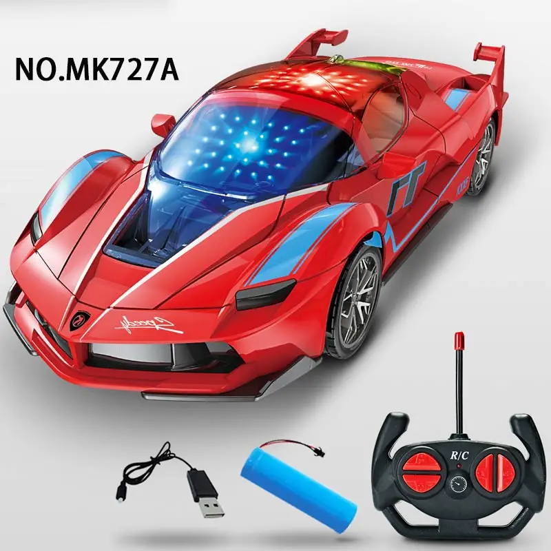 Boy toys 1 20 4 channel RC car  plastic  toys car with light and sound gifts for kids chenghai new toy product
