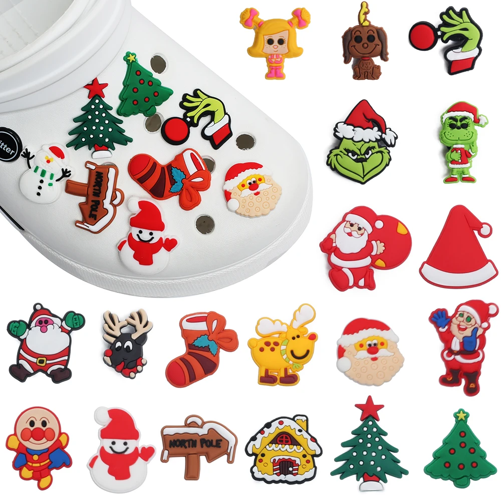 Custom Shoe Charm Wholesale Croc charm How Stole Christmas Serirs PVC  Shoe Decorations for Croc Clog Charm