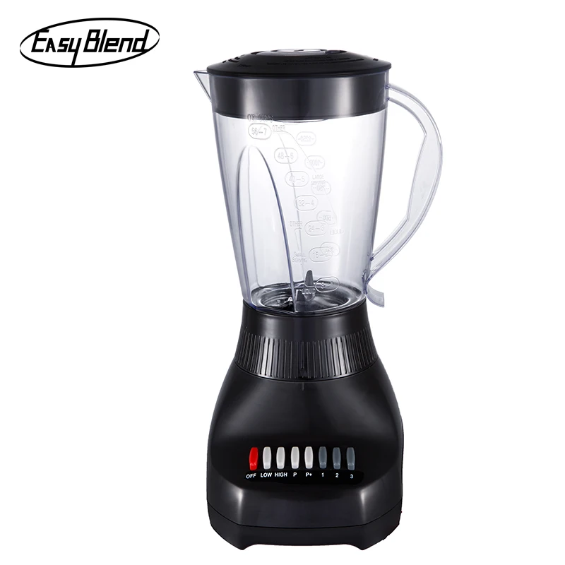 Blender Stainless Steel Blades Power Push Button Home Use Kitchen Blender for Soup Puree Smoothie