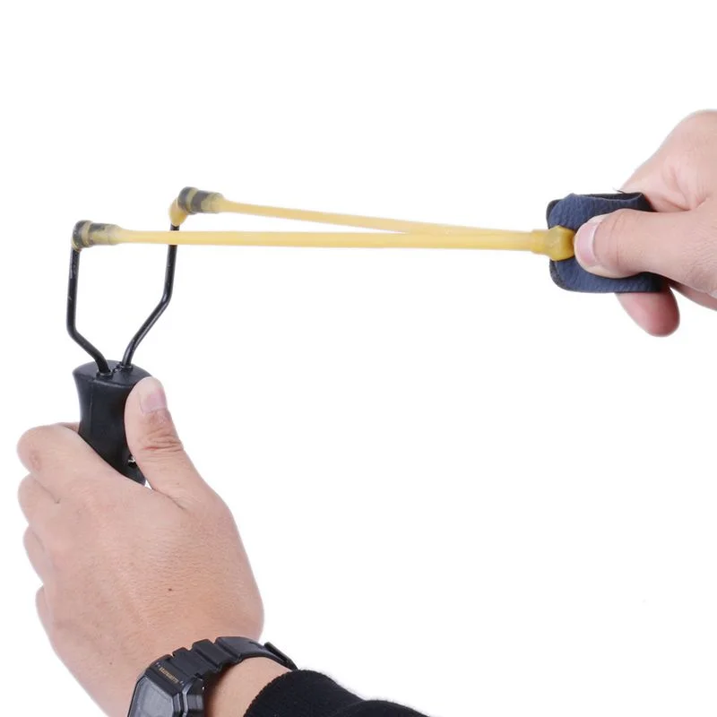 ASDL Hunting Folding Fishing Slingshot Hot Sale Stainless Steel Shooting Metal Drum/wodden Box Shooting&hunting