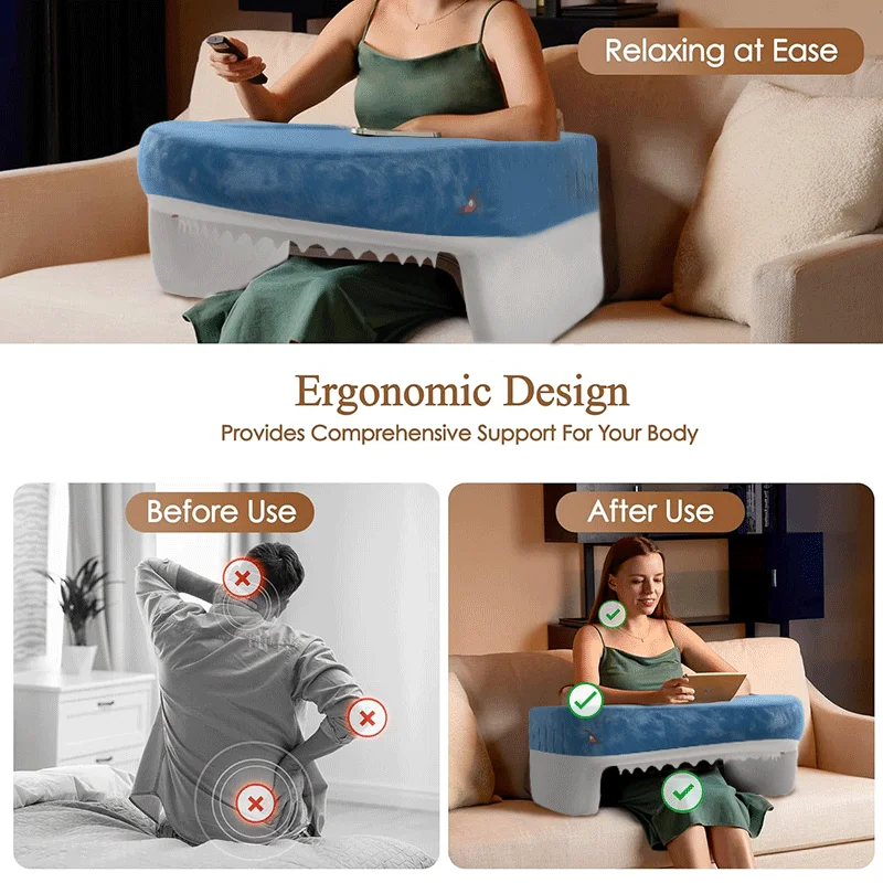 Hot Sales Memory Foam Sofa TV With Arms Reading Bed Pillows Gaming Reading Pillow