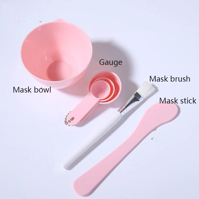 Eco Friendly 6pcs/Set DIY Face Mixing Bowl Set Brush Mixing Stick Spoon Facial Makeup Tool Kit