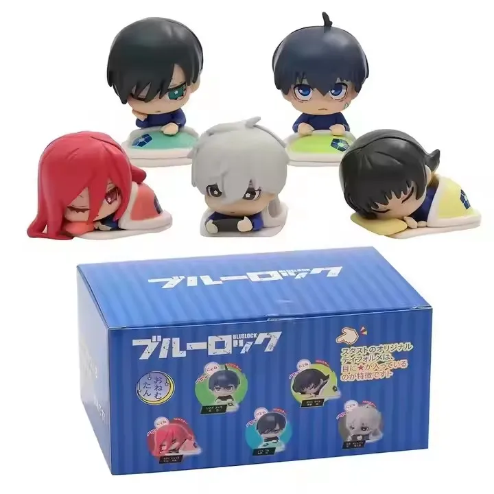 Kawaii Blue-lock figures Blind Box Isagi Yoichi Bachira Meguru Chigiri Hyoma Anime PVC Figure Set Mystery box  cartoon doll