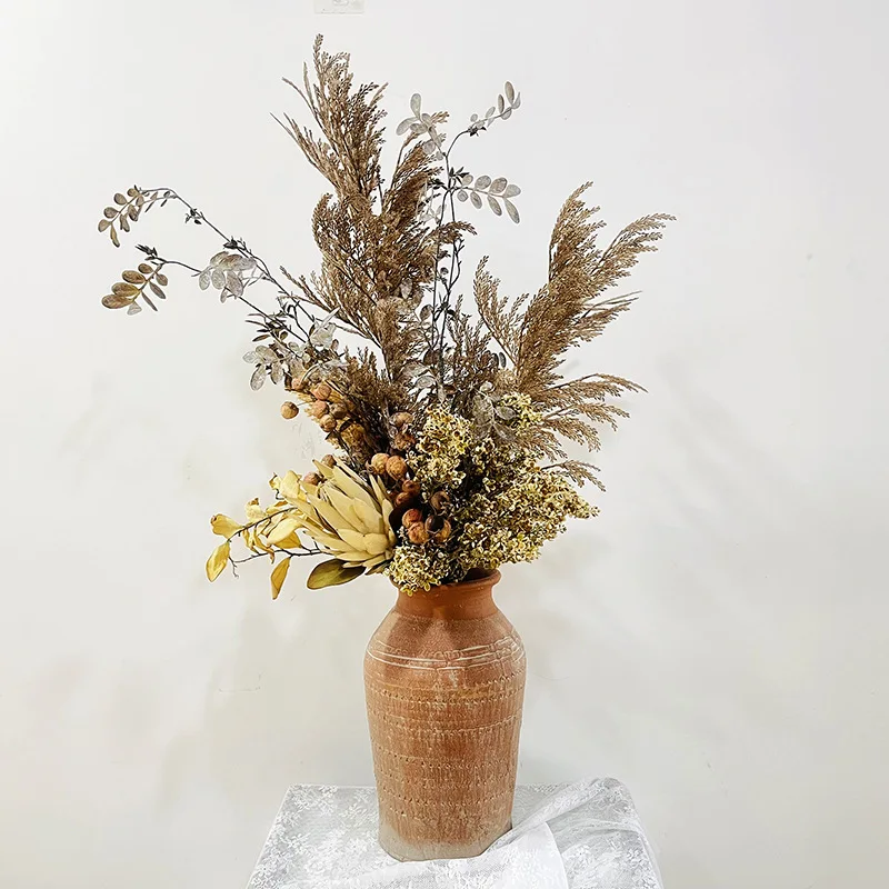 X029 Single Branch Reed Flower Tail Grass Pampas Grass Bouquet Home Wedding Decoration Flower Garland